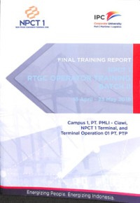 Final training report npct 1 rtgc operator training batch ii 18 April - 23 May  2016
