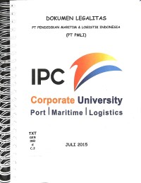 Dokumen Legalitas PT Pendidikan Maritim & Logistik Indonesia (PT PMLI) jULI 2015