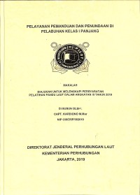 Pelayanan Pemanduan Dan Penundaan Di Pelabuhan Kelas I Panjang