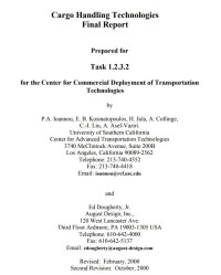 Cargo handling technologies final report