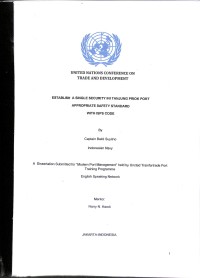 Establish a single security in  Tanjung Priok port appropriate safety standard with ISPS code