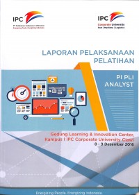 Laporan pelaksanaan  pelatihan pi analyst: 8-9 desember 2016