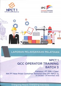 Laporan pelaksanaan pelatihan qcc operator training batch 3: 24 oktober - 26 november