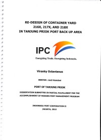 Re-design of container yard 216X, 217X, and 218X in Tanjung Priok Port back up area