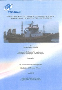 The Optimizing of Procurement System Application To Shipbuliding At Indonesia Port Corporation II