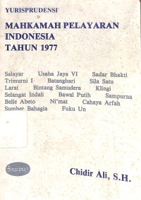 Yurisprudensi mahkamah pelayaran indonesia tahun 1997