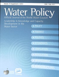 Water policy : official journal of the world water council leadership in knowledge and capacity development in the water sector
